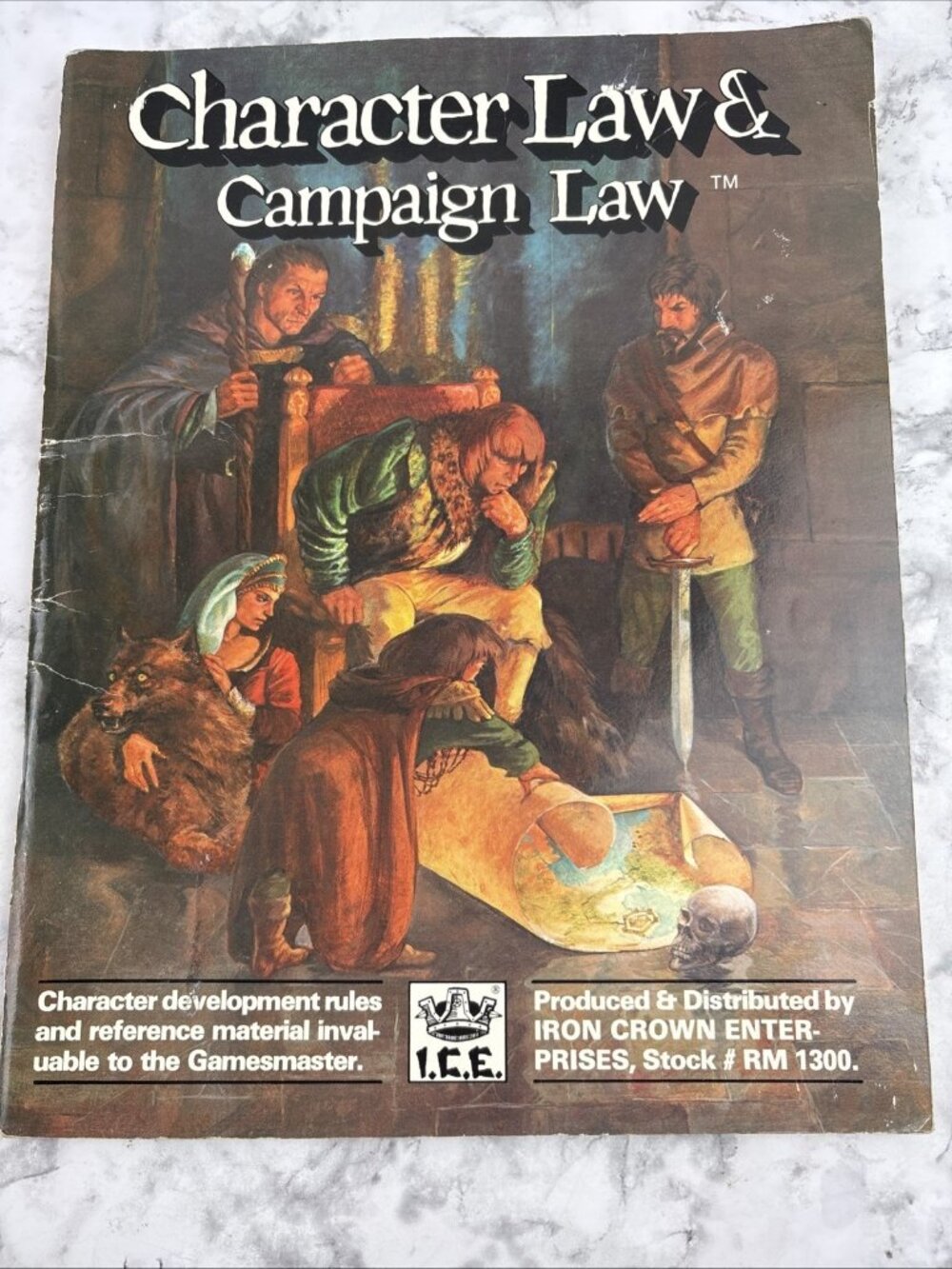 -Vtg 1980's Character Law & Campaign Law ICE Rolemaster Fantasy Adventure #1300
